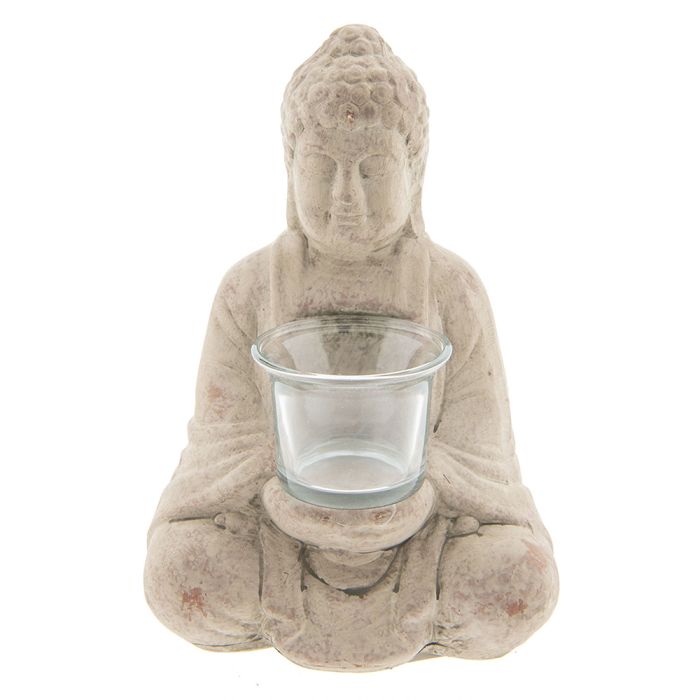 Tealight holder Buddha 13x11x21 cm - pcs