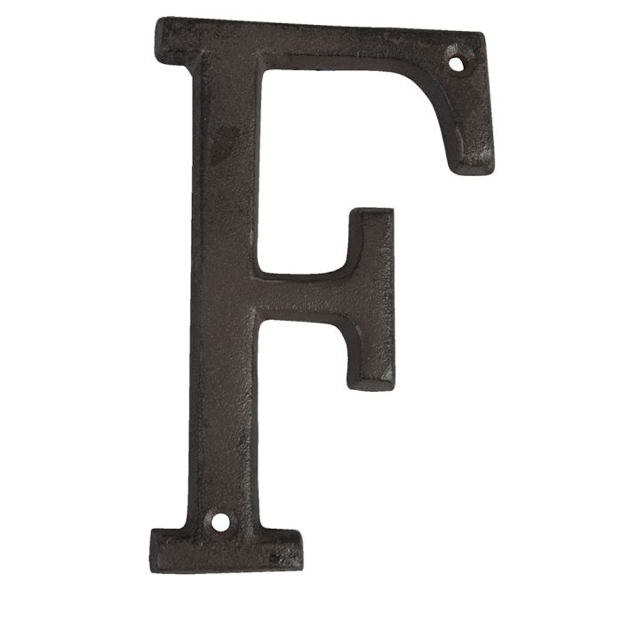 Letter F 8x1x13 cm - pcs