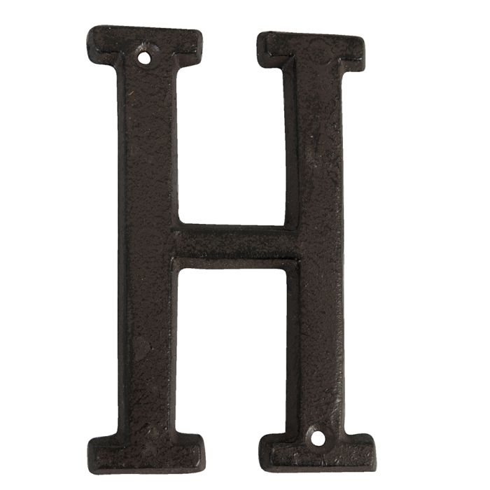 Letter H 8x1x13 cm - pcs