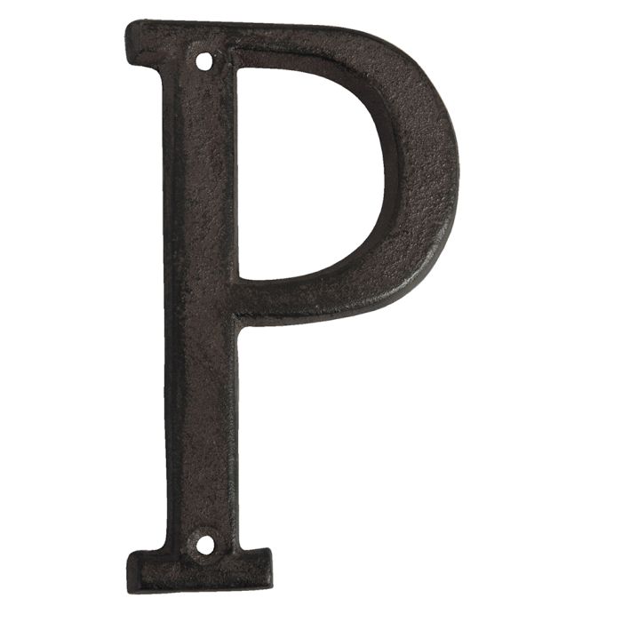 Letter P 8x1x13 cm - pcs