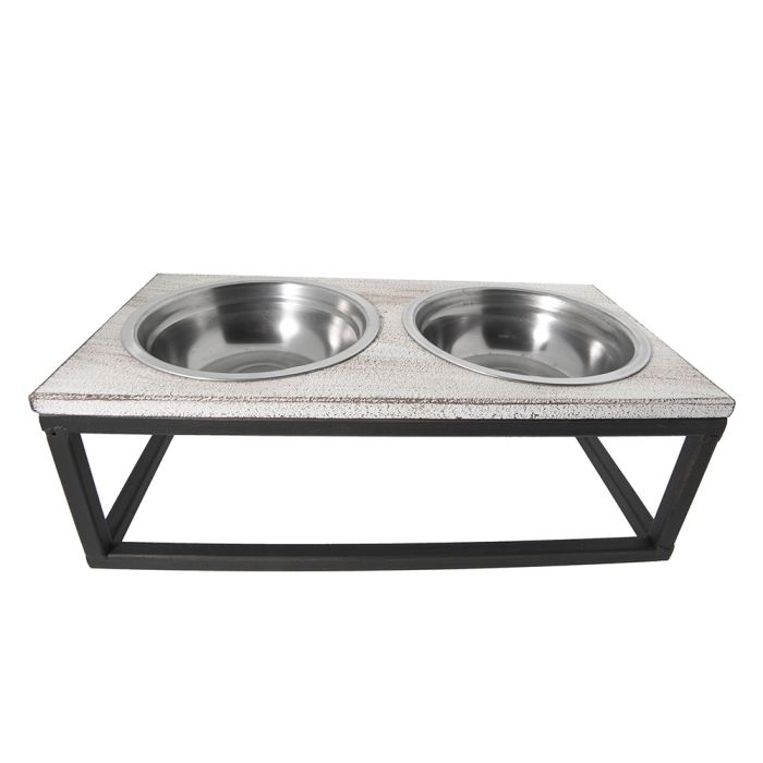 Animal food bowl 30x15x10 cm / 2x200 ml - pcs