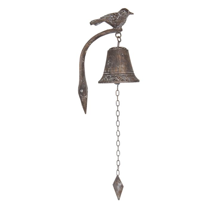 Bell with bird 10x15x25 cm - pcs