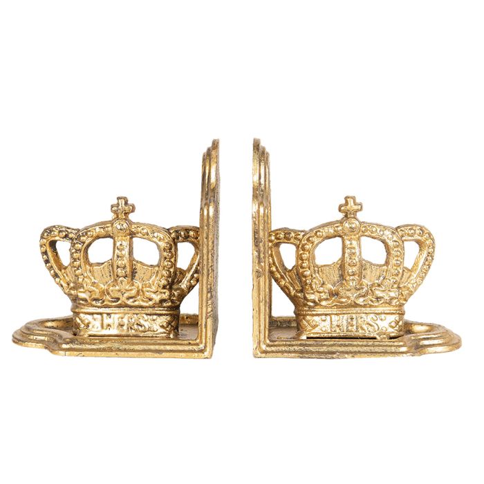 Bookend (2) crown 12x7x12 cm - set (2)