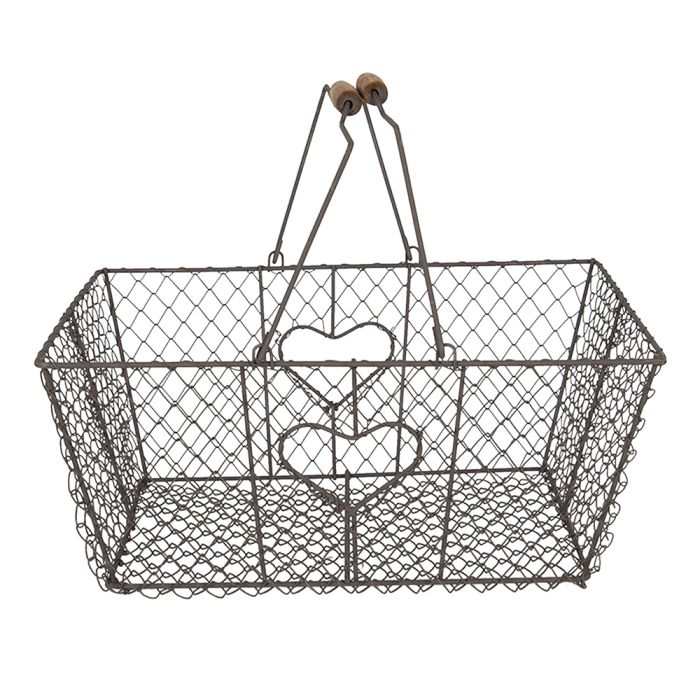 Iron basket 38x28x16 cm - pcs     