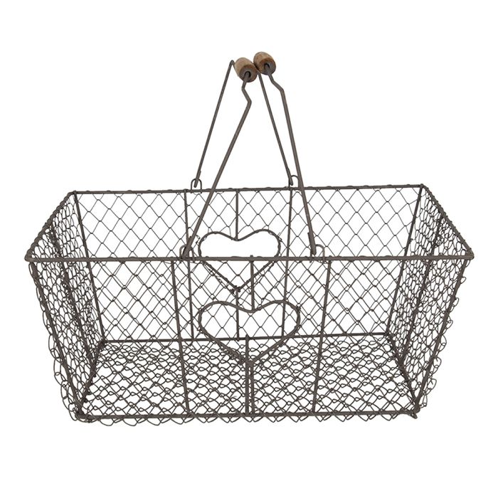 Iron basket 38x28x16 cm - pcs