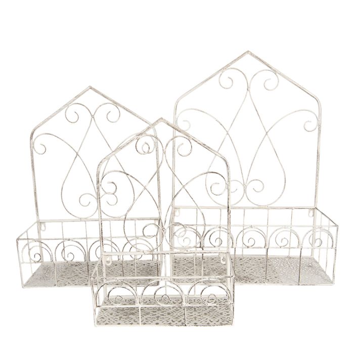 Plant holder (3) 42x19x60 /36x16x52/30x13x44 cm - set (3)