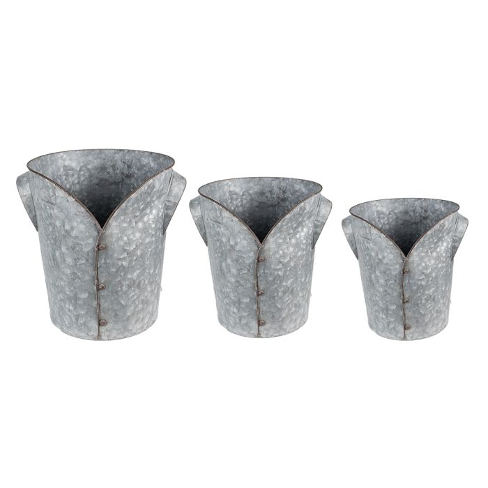 Decoration plant holder (3) Ø 25x28 / Ø 21x24 / Ø 17x20 cm - set (3)