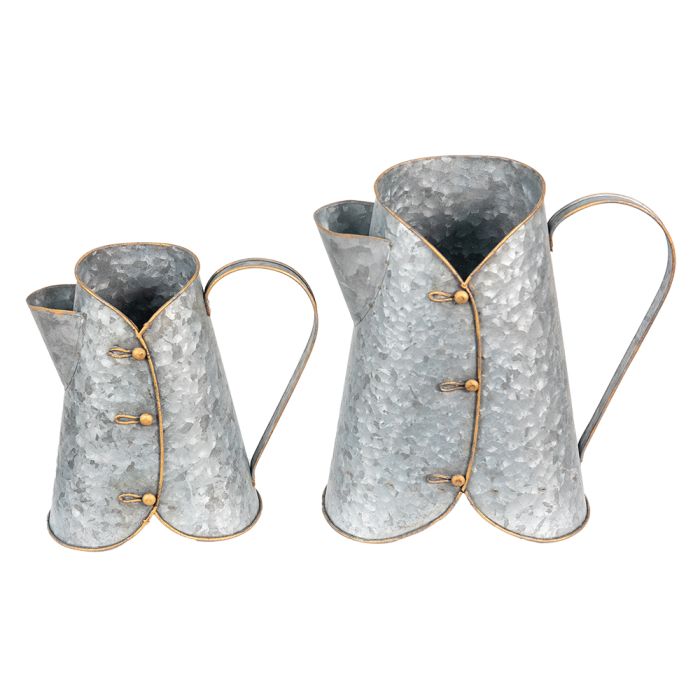 Decorative jug (2) 29x16x29 / 24x14x21 cm - set (2) 