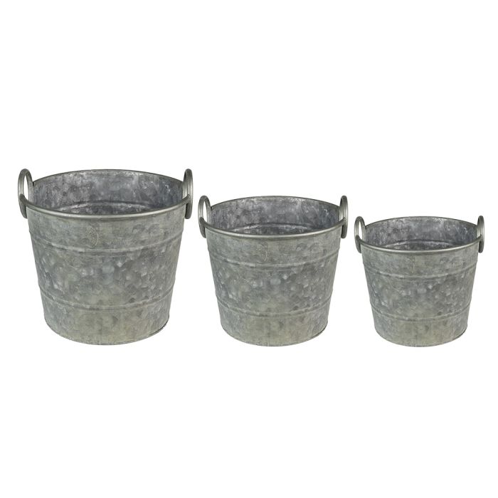 Decoration plant holder (3) Ø 32x25 / Ø 29x23 / Ø 26x21 cm - set (3)