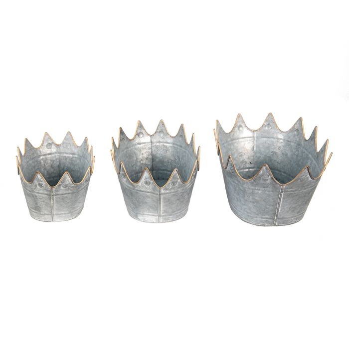 Decoration plant holder (3) 40x27x19 / 34x23x18 /29x22x16 cm - set (3)