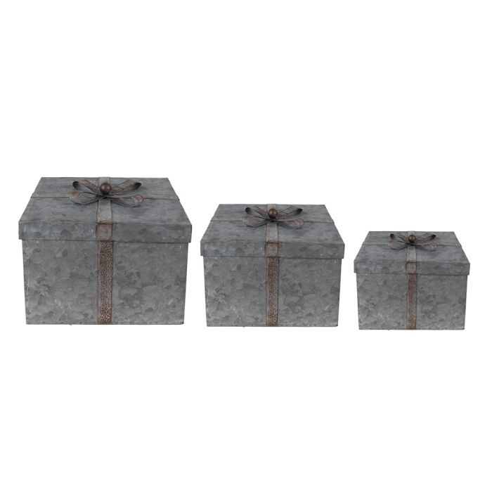Storage box (3) 24x24x18 / 20x20x15 / 16x16x12 cm - set (3) 