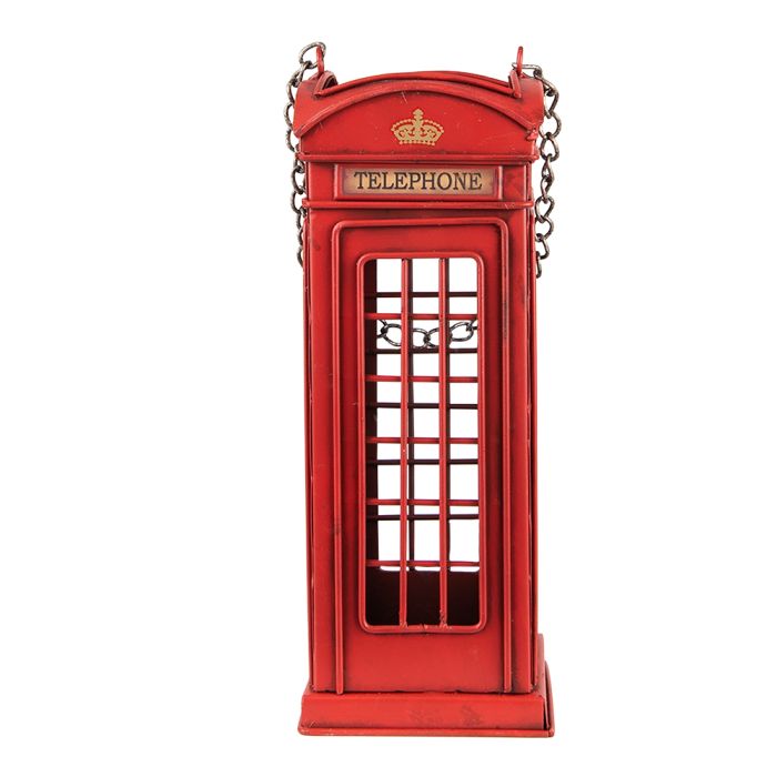 Bottle holder phone booth 11x11x29 cm - pcs