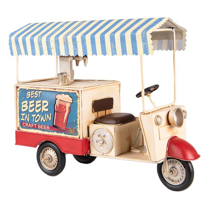 Model beer wagon tricycle 30x12x24 cm - pcs