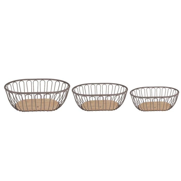 Basket (set 3) 33x23x12 / 29x19x10 / 25x15x8 cm - set (3) 