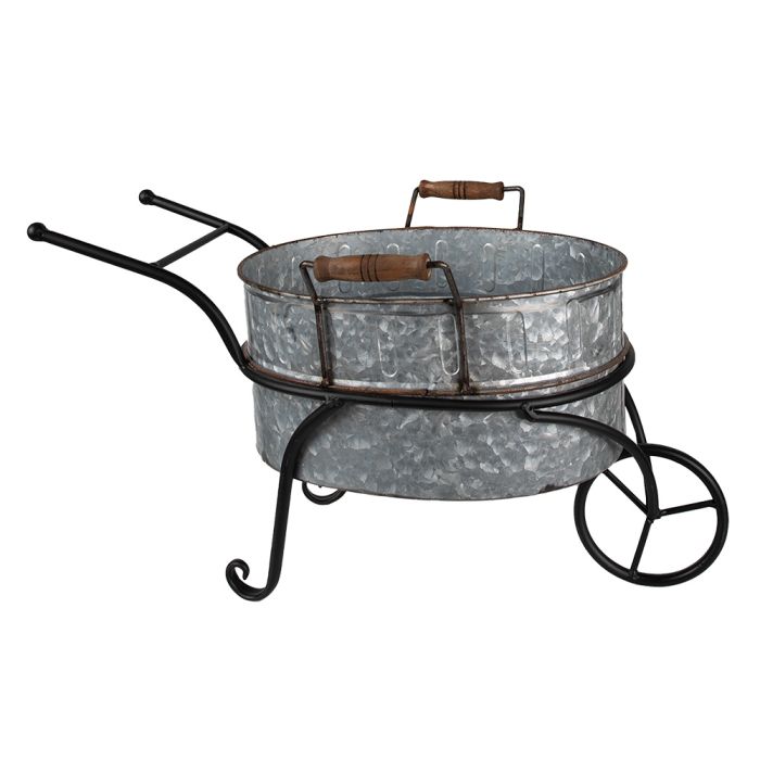 Plant holder wheelbarrow 54x31x31 cm - pcs