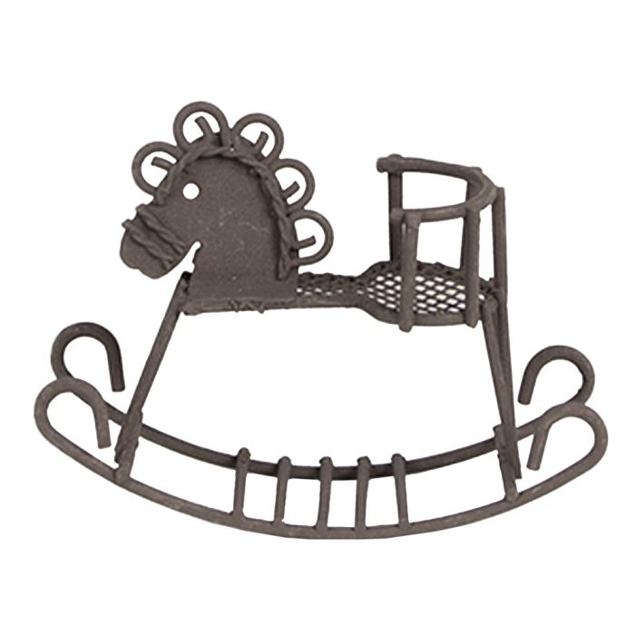 Decoration rocking horse 9x3x6 cm - pcs