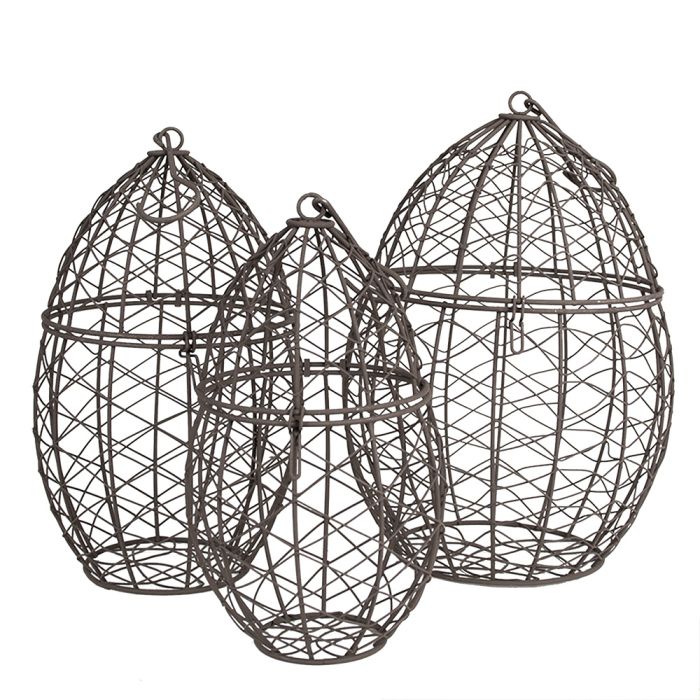 Baskets (3) ? 19x30 / ? 16x26 / ? 13x24 cm - set (3) 