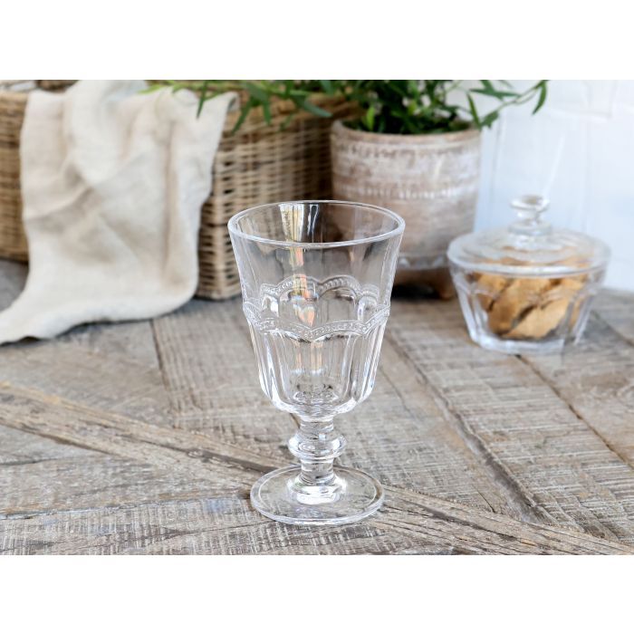 Antoinette Wine glass w. pearl edge