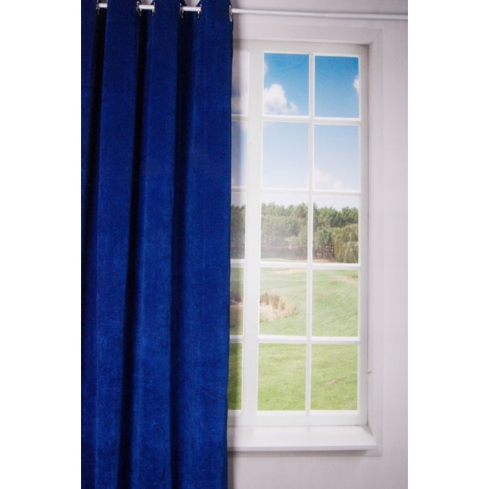 Luciano Curtain blue 140x245cm (8rings)