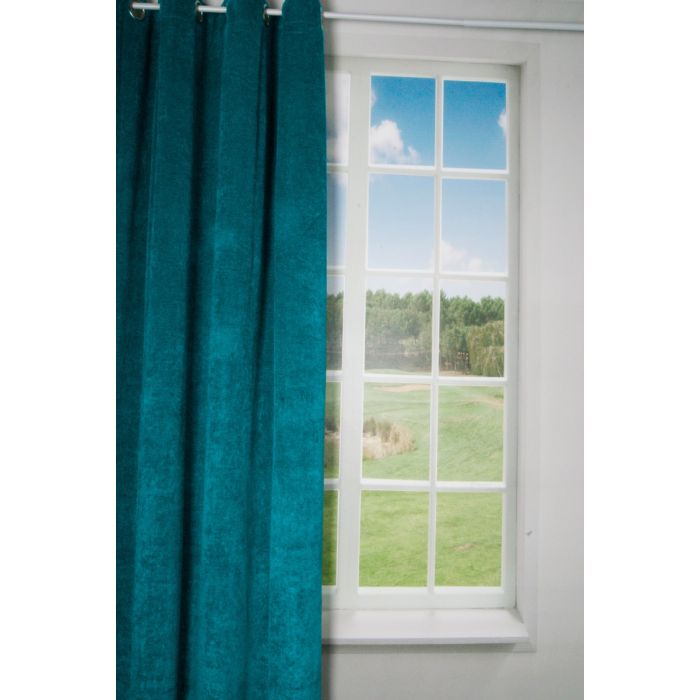Luciano Curtain green 140x245cm (8rings)