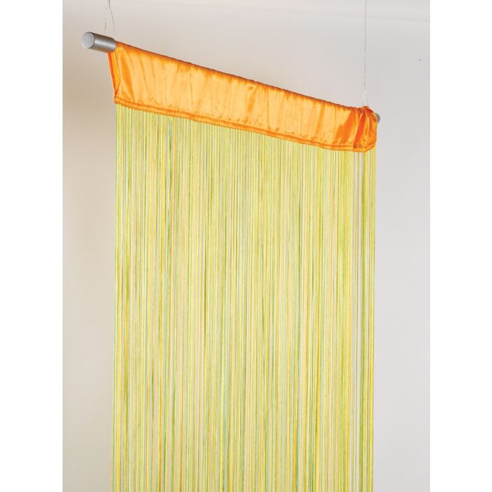 Rainbow Stringcurtain green/yellow/orange 90x250cm