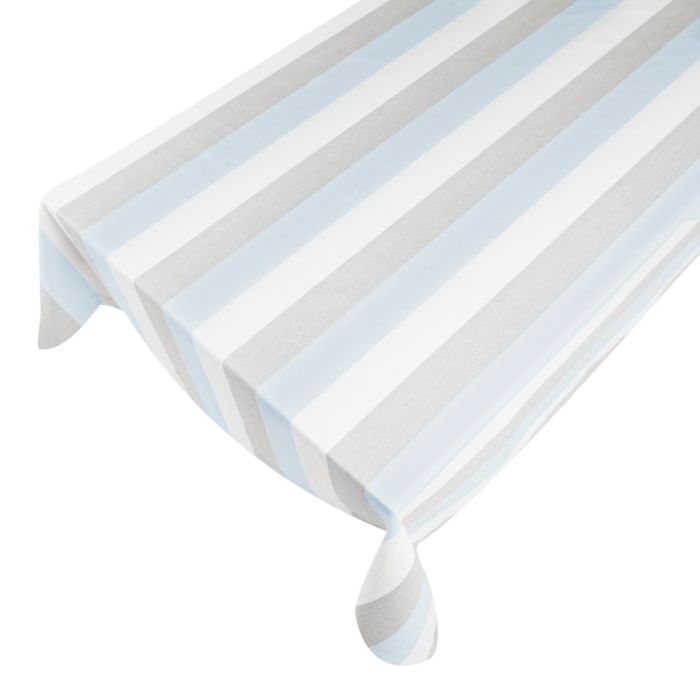 Classic Stripe Tablecloth Textile ashley blue 140x250cm