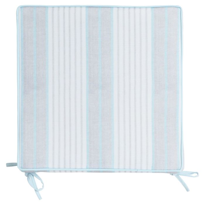 New Classic Stripe Outdoor Chairpad blue 40x40cm+5cm