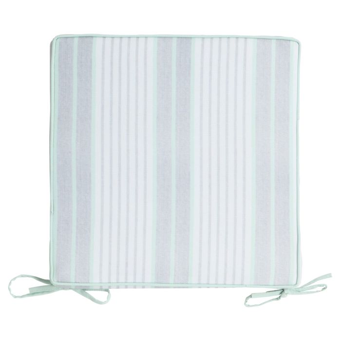 New Classic Stripe Outdoor Chairpad green 40x40cm+5cm