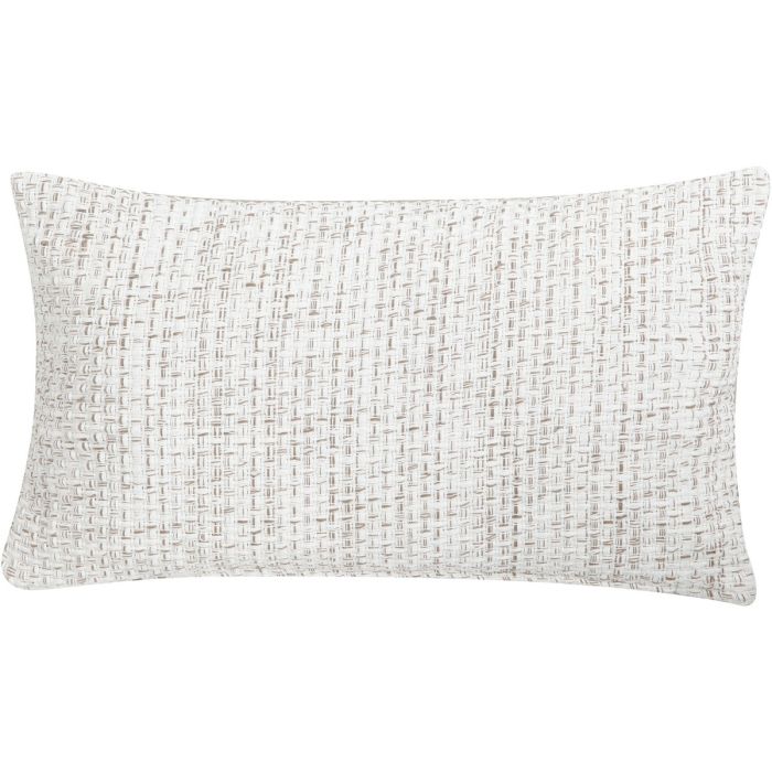 Basket Weave Cushion off white 30x50cm