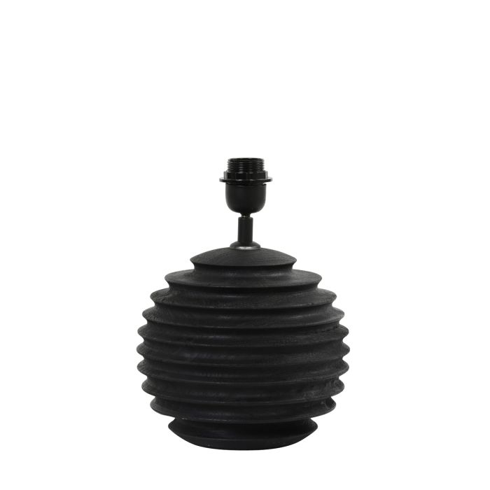 Lamp base Ø22x26 cm RENZO wood matt black