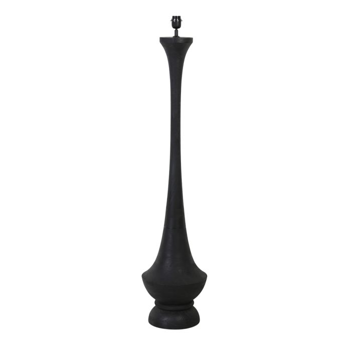Floor lamp Ø30x130 cm NICOLO wood matt black