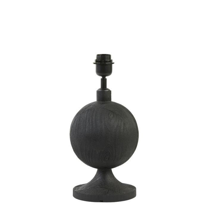 Lamp base Ø18x38 cm TOMASSO wood matt black
