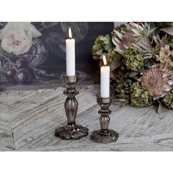 Candlestick w. lace edge