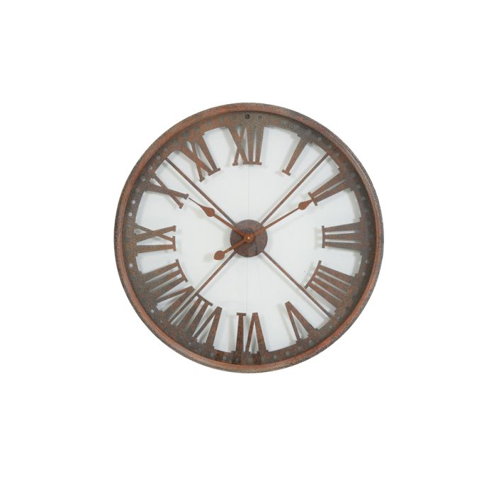Clock Ø67x6,5 cm AKRON brown