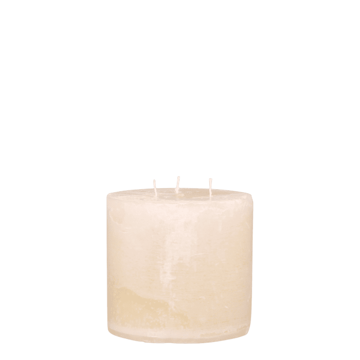 Macon Pillar candle rustic w. 3 wicks 80 h