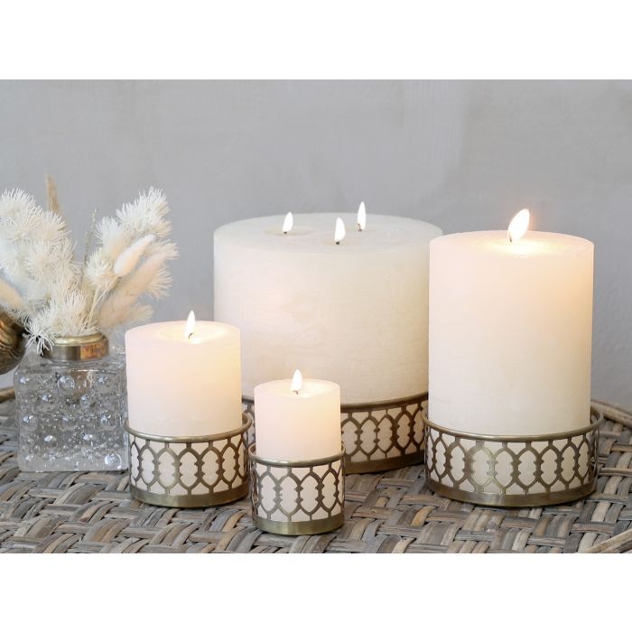 Candle Tray w. decor edge set of 4