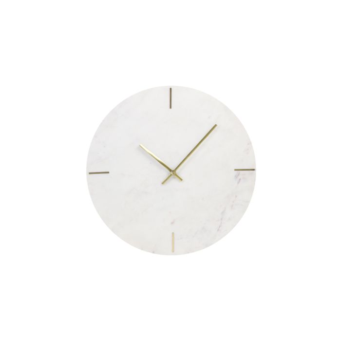 Clock Ø43 cm MORENO marble white