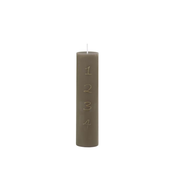 Advent Candle w. gold print 48 h