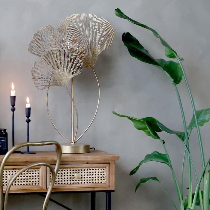 Table Lamp w. 3 leaves