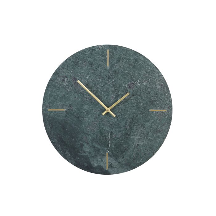 Clock Ø43x2 cm DALUCA green marble