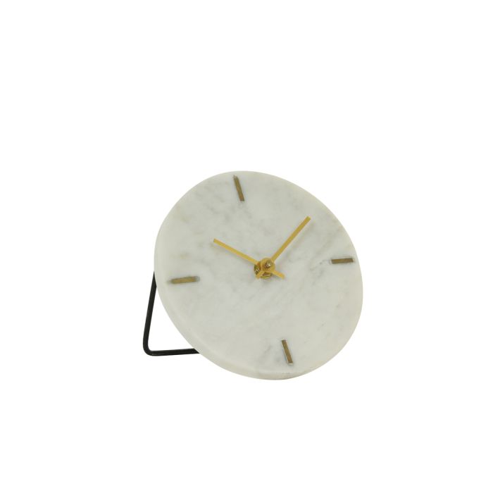 Clock Ø15 cm MORENO marble white