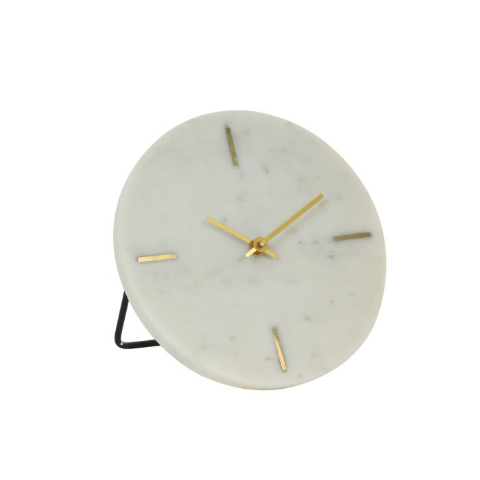 Clock Ø20 cm MORENO marble white