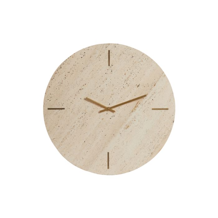 Clock Ø43 cm JENAY travertine sand