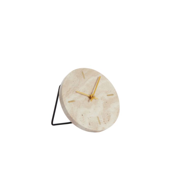 Clock Ø15 cm JENAY travertine sand