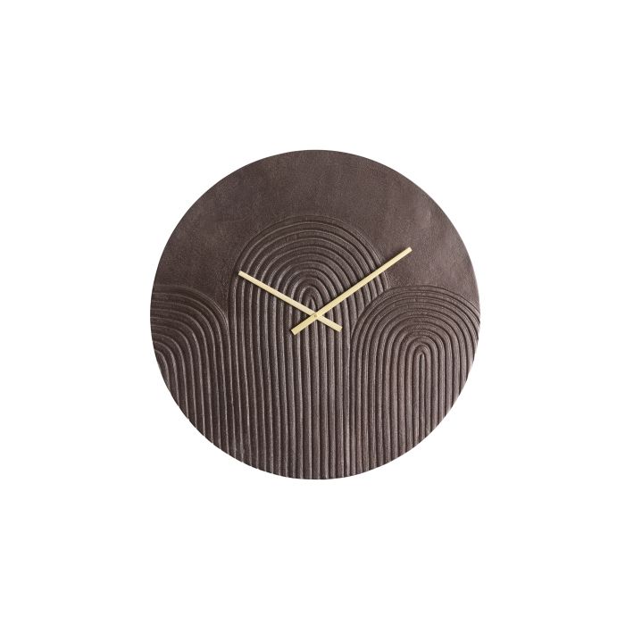 Clock Ø58 cm GWENNA brown