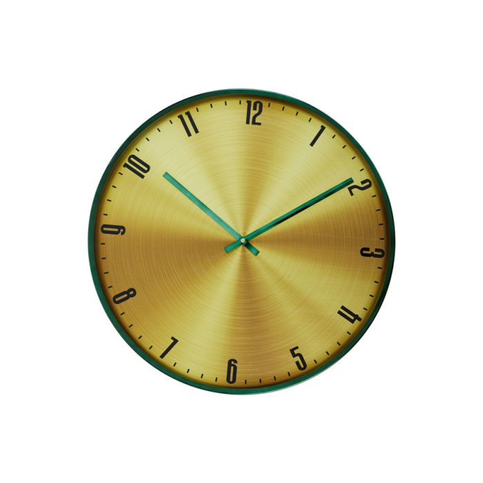 Clock Ø74 cm IPERA green-gold