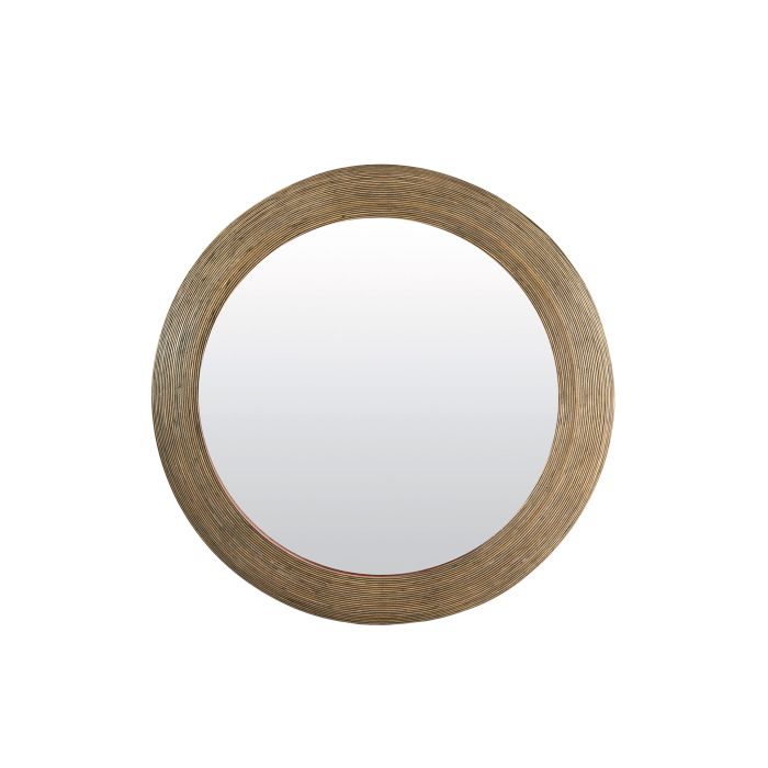 Mirror Ø109,5x4,5 cm PIEDRE rattan brown