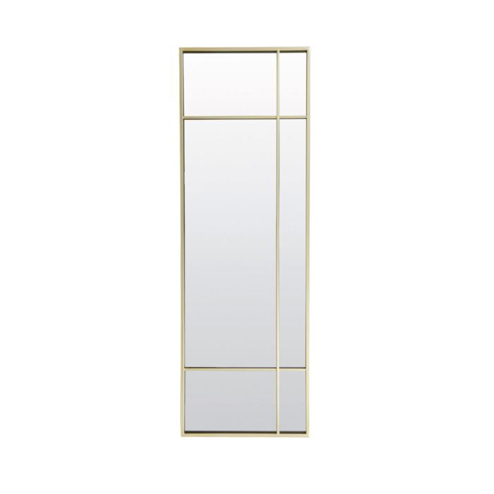 Mirror 50x3x150 cm RINCON smoked glass+gold