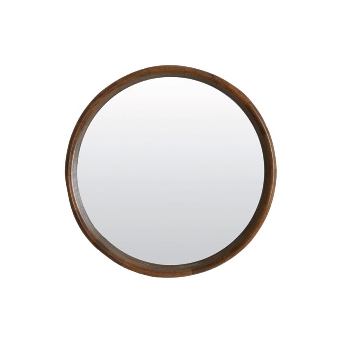 Mirror 80x10x80 cm DENAHI wood oil brown