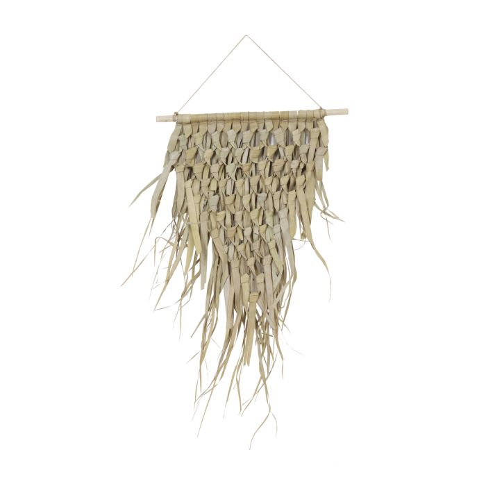 Wall ornament 59x105 cm KATIOLA palm leaf